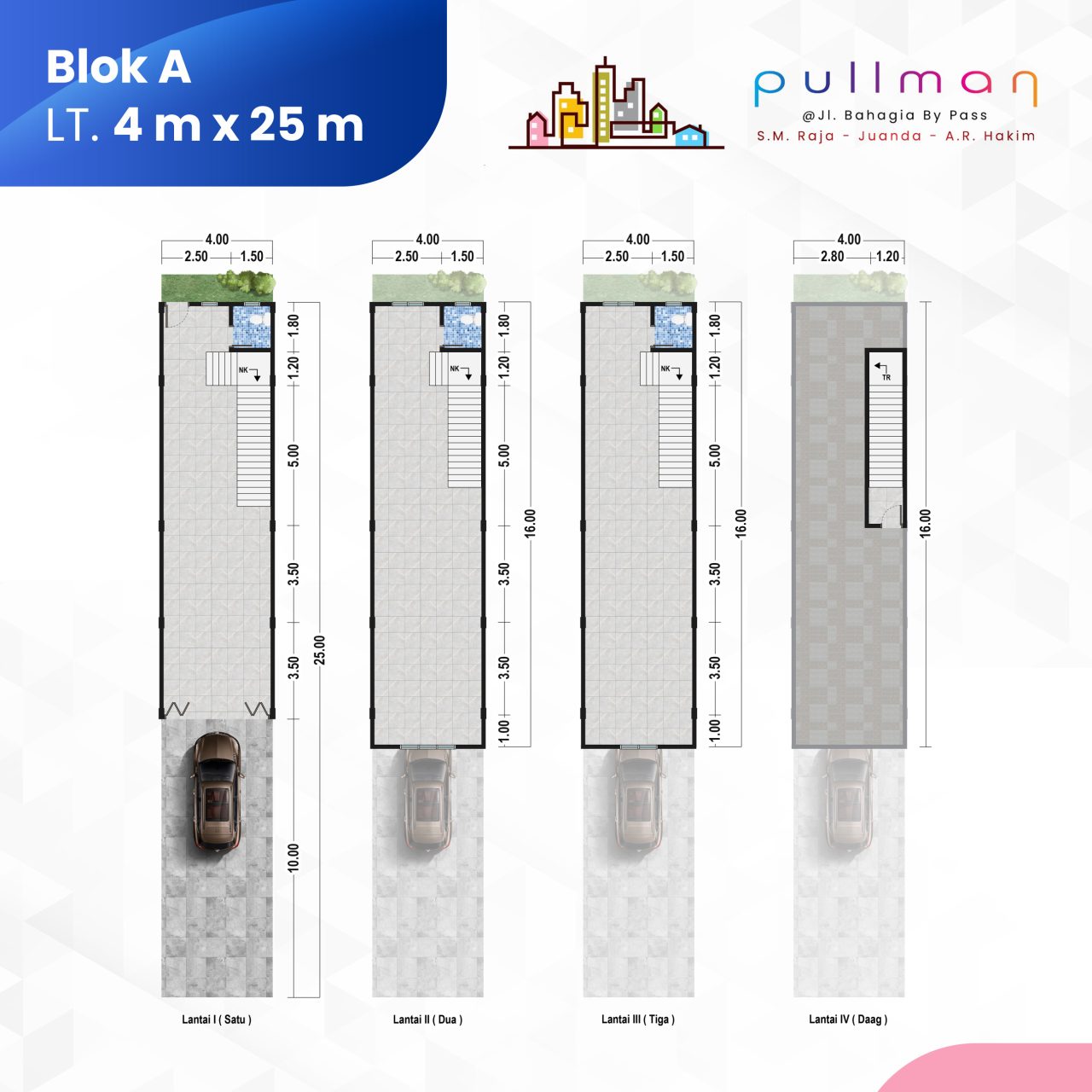 Ruko 3.5 Lantai Blok A